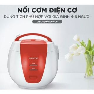 Nồi cơm điện Cuckoo 1.08 lít CR-0690/RDVNCV, công suất 700w