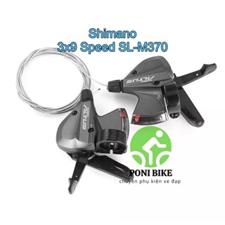  Bộ Tay đề  Tay bấm xả xe đạp Shimano Altus SL M370 3x9 Speed  made in indonexia  