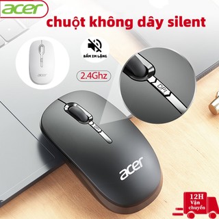 Chuột không dây, acer chuột máy tính, chuột gaming Silent giảm ồn 2.4GHz, thiết kế thuận 2 tay, phù hợp PC/ Laptop