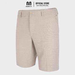 Quần short nam basic INSIDEMEN thiết kế form âu cơ bản trẻ trung với 2 túi cơi phía trước ISO006S3