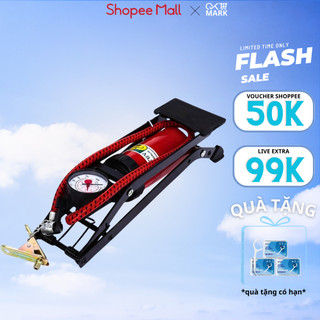 ( Loại 1 ) Bơm đạp chân mini ô tô xe hơi, xe máy, xe đạp và đồ gia dụng tiện lợi mẫu mới