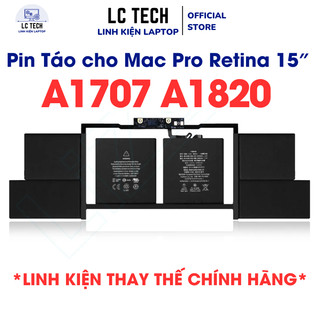 Pin A1820 Thay Thế Cho Macbook Pro Retina 15″ A1707 A1820 (Late 2016 Mid 2017) MLH32LL/A – A1820 (ZIN) – 6 CELL| BH 6T