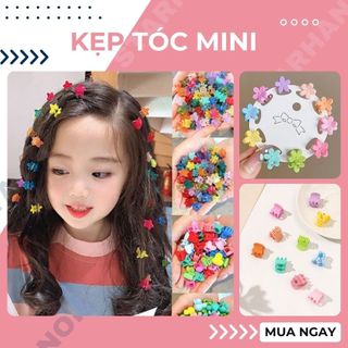 Kẹp Tóc Mini Hình Hoa nhiều màu cute Starhanoi Cặp tóc nhỏ hình bông hoa ngôi sao
