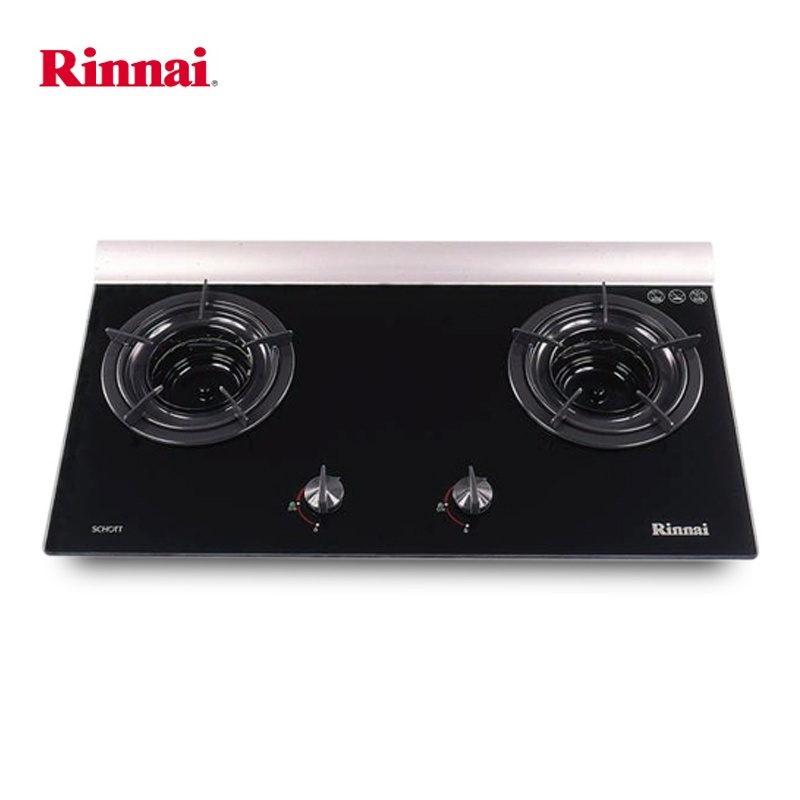 Bếp Gas Âm Rinnai RVB-2GI(B) - Chén Đồng, Đánh Lửa IC - Bảo Hành Chính Hãng 2 Năm