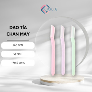 [Set 3] Dao Tỉa Chân Mày CICILIA Chất Liệu Thép Không Gỉ Bền Tiện Dụng