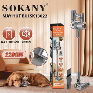 Máy hút bụi cầm tay sạc pin công suất cao 2200W SOKANY SK-13022 lực hút mạnh