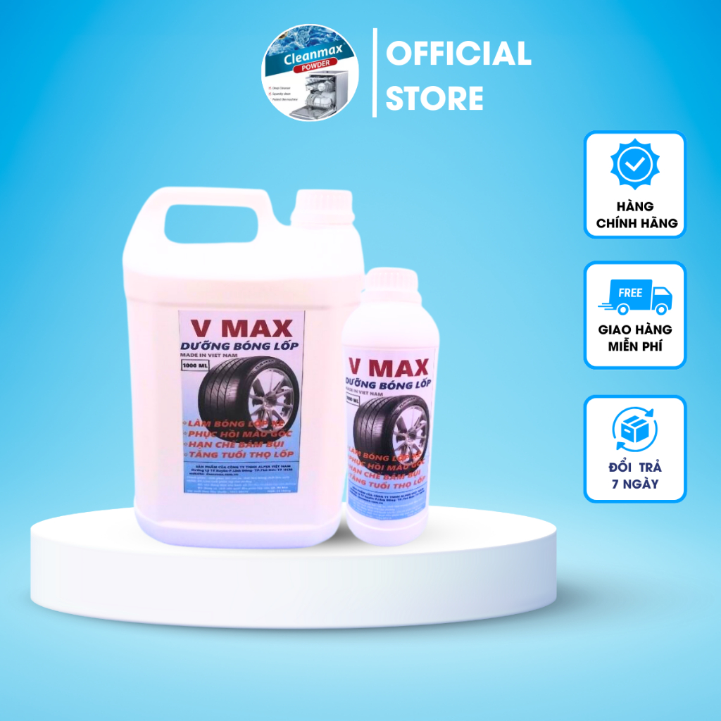 Dung Dịch Dưỡng Đen Và Bóng Lốp Xe V MAX