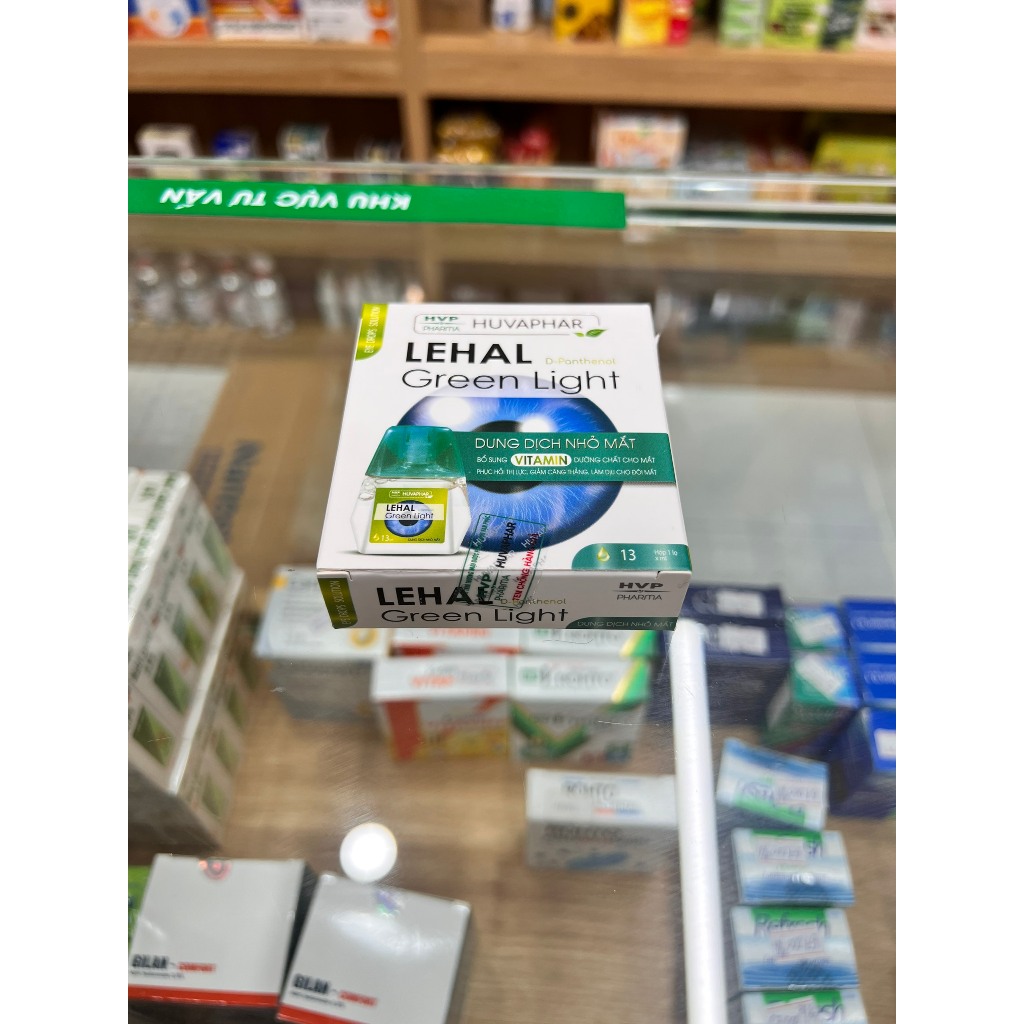 LEHAL Green Light dung dịch nhỏ dưỡng mắt phục hồi thị lực giảm căng thẳng làm dịu đôi mắt