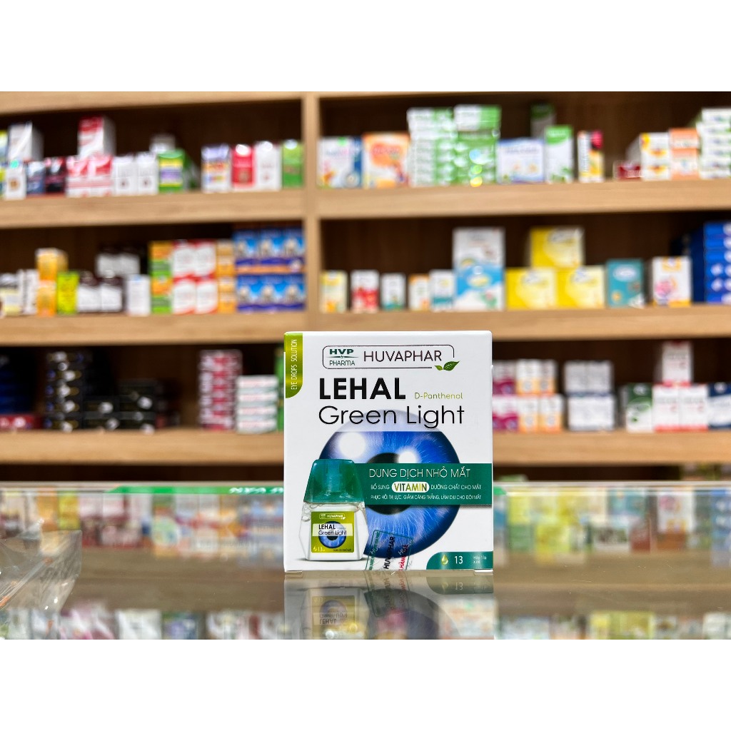 LEHAL Green Light dung dịch nhỏ dưỡng mắt phục hồi thị lực giảm căng thẳng làm dịu đôi mắt