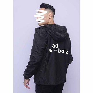❤️ 2 LỚP - KHÓA TÚI ❤️ ÁO KHOÁC GIÓ 2 LỚP KHÓA TÚI CÓ NÓN - ÁO KHOÁC DÙ NAM NỮ IN HỌA TIẾT NỘI BẬT MÀU ĐEN S0