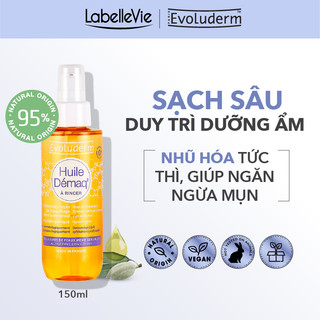Dầu Tẩy Trang Tinh Dầu Hạnh Nhân Evoluderm Làm Sạch Sâu, không gây bít lỗ chân lông 150ml