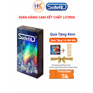 Bao cao su Siêu mỏng mát lạnh Safefit Freezer Max 10 chiếc + tặng hộp 3 chiếc cùng loại