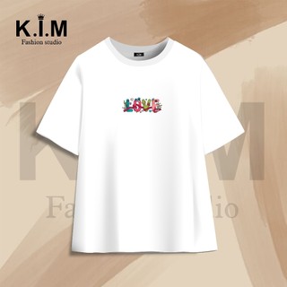 Áo Phông K.I.M Chất Cotton Cao Cấp Dáng Unisex - Áo Thun Nam Nữ Hot Trend 2024 - NL05