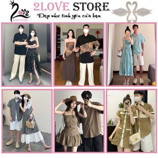    Sẵn Hàng   Set đồ đôi bộ đồ đôi gồm váy maxi nữ dáng dài và áo sơ mi ngắn tay nam cotton mát mẻ xuân hè 2024 