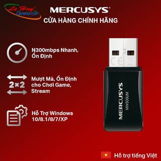 Bộ chuyển đổi usb wi-fi mini mercusys n300 mw300um chính hãng