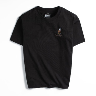 Aó Thun Cổ Tròn Ngắn Tay Nam Nữ GRSIMPLE Áo Thêu LoGo Họa Tiết Chất Vải Cotton Thoáng Mát, Co giãn Tốt