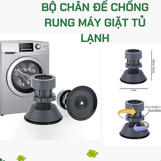 4 chân hút lv tăng giảm chiều cao chống rung lắc máy giặt, tủ lạnh. đtbx