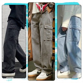 Quần Jeans nam nữ baggy ống xuông túi hộp rộng Unisex QCCC đẹp hottrend 2023- Avocado đẹp