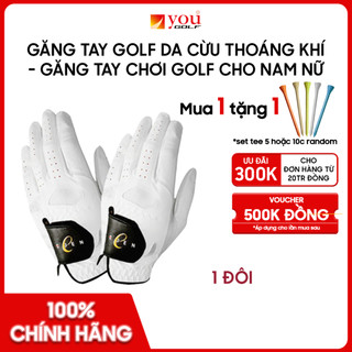 (1 Đôi) Găng Tay Golf Da Cừu Thoáng Khí - Găng Tay Chơi Golf Cho Nam Nữ