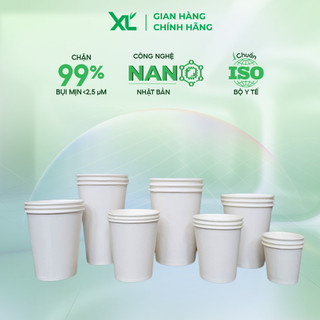 400 cốc giấy dùng một lần XALA cho văn phòng quán ăn sự kiện 2 lớp chắc chắn 7oz 210ml