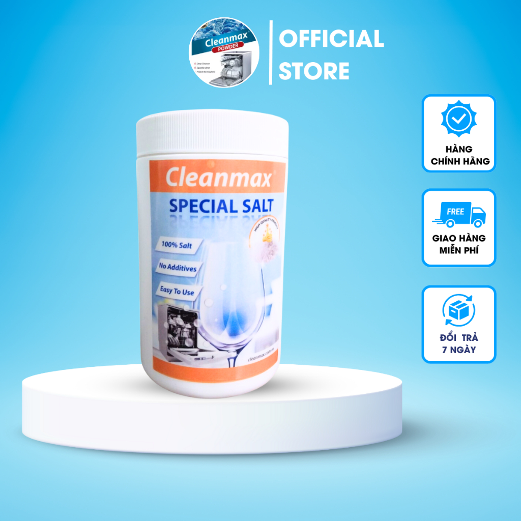 Muối làm mềm nước CLEAN MAX hộp 2kg