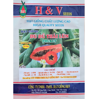 Hạt giống đu đủ lùn phuket ruột đỏ , đu đủ thái lùn