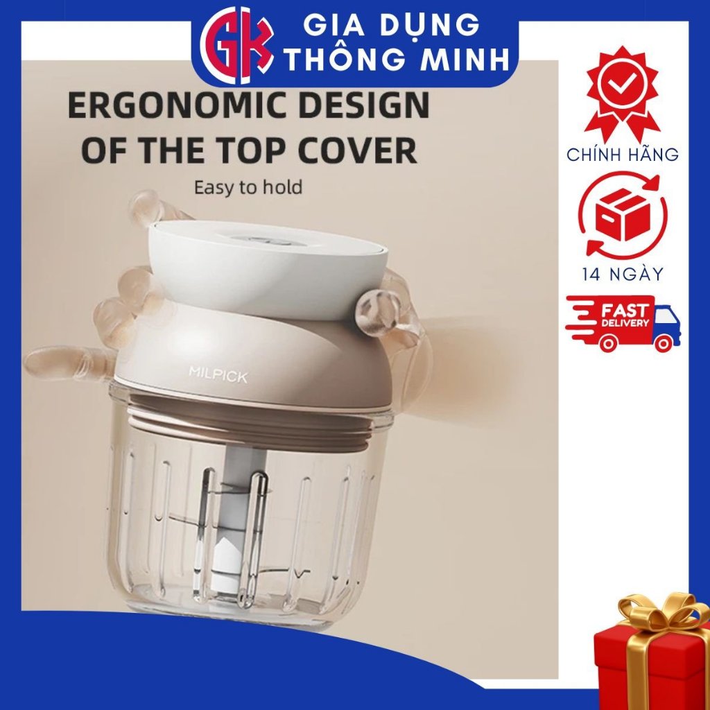 Máy Xay Thịt , Đá  Đa NĂng Chính Hãng Nội Địa 1 Lần Sạc Dùng Được Rất Lâu 300 ML