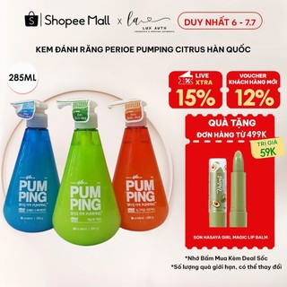 Kem đánh răng perioe pumping citrus hàn quốc 285g - tv160