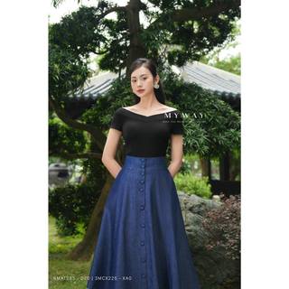 Áo Kiểu Nữ MY WAY Trễ Vai Cotton Sang Trọng 6MAT285 DE0