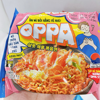 Mì Tôm Ăn Liền Oppa Ottogi Các Vị Gói 65g