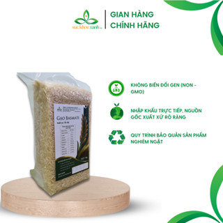 Gạo Basmati Sức Khỏe Xanh Túi 1Kg, ngăn ngừa tiểu đường - Nhập khẩu Ấn Độ chính hãng