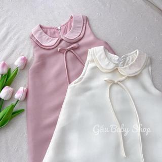 Váy bánh bèo tiểu thư cho bé gái đính nơ điệu đà đi học, đi chơi, đi tiệc đều hợp thiết kế GAUCON - V108