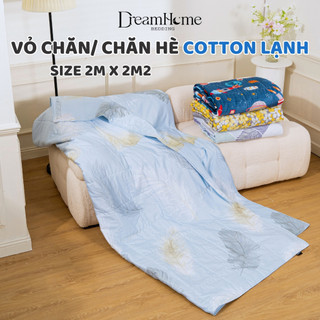 Chăn hè cotton lạnh chần bông cao cấp, có khoá kéo lồng ruột mùa đông size 2mx2m2