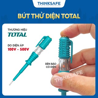 Bút thử điện Total / Stanley sử dụng điện áp AC 100-500V, kích thước 140mm, vít thử điện thông minh - Thinksafe