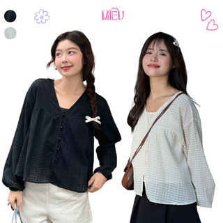 Áo nữ dài tay basic dễ phối đồ chất vải cotton mềm Erina MIều Est.2013