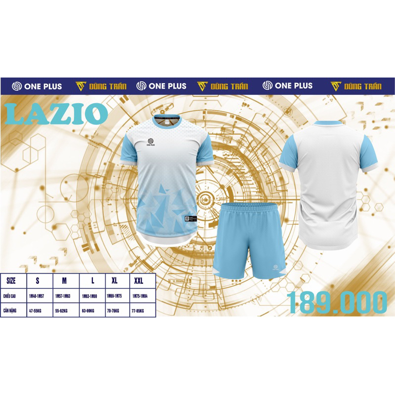 [Hỗ trợ in tên số] Bộ thể thao One Plus Lazio
