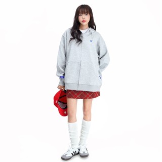 Áo Khoác Nỉ Hoodie Zip Trơn xám tiêu Form Rộng Nam Nữ Unisex có mũ Thương hiệu STY