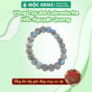 Vòng tay đá hắc nguyệt quang mộc gems giúp chiêu tài lộc may mắn và bình an