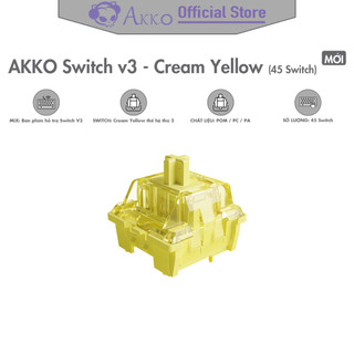 Akko switch v3 / cream yellow - hàng chính hãng
