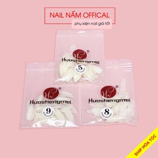 Móng úp nhọn ngắn lẻ size HSM chính hãng nhà máy, chuẩn phom, size từ 5-9