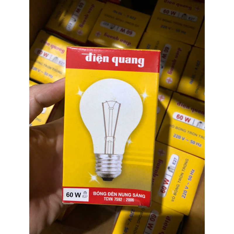Bóng đèn sợi đốt, bóng đèn dây tóc 60W Điện Quang