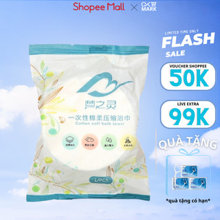 ( Loại 1 ) Khăn Tắm Nén Du Lịch Bằng Cotton Dùng Một Lần 70x140cm Tự Nhiên Thấm Nước Tốt