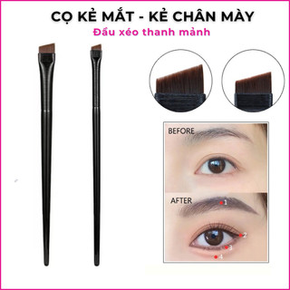 Cọ trang điểm kẻ eyliner, kẻ chân mày đầu xéo mảnh tiện lợi