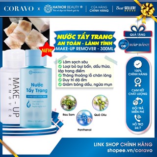 Nước tẩy trang làm sạch da giảm bóng dầu duy trì độ ẩm cân bằng pH MAKE-UP REMOVER Hathor Beauty 300ml - Coravo