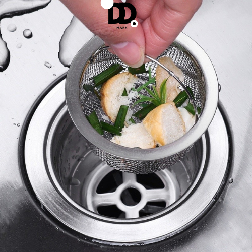 Miếng Chặn Rác Bồn Rửa Chén Bằng Inox, Rổ Lọc Rác Bồn Rửa Bát Inox Tiện Lợi Không (GD18)