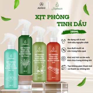 Bình Xịt Phòng Tinh Dầu Đuổi muỗi, Kiến ba khoang, Côn trùng, Khử mùi 50ml /280ml Julyhouse -  AZAGO