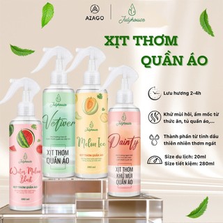  Xịt thơm quần áo JULYHOUSE 280ml chiết xuất tinh dầu thiên nhiên thơm mát - AZAGO 