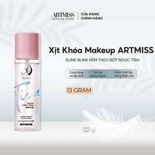 Xịt Khóa nền trang điểm ARTMISS pink collection cố định nền lâu trôi và kiềm dầu dưỡng ẩm trên da 110ml