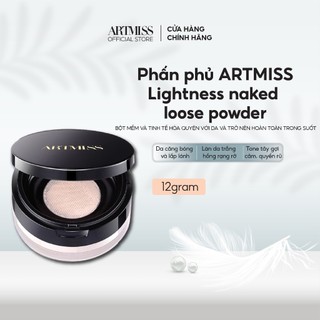 Phấn phủ ARTMISS Lightness naked loose powder kiểm soát dầu nhờn - giúp giữ nền lâu trôi 12g