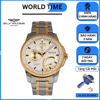 Đồng hồ, đồng hồ nam sunrise 1136sa , chính hãng full box , sapphire chống xước , chống nước